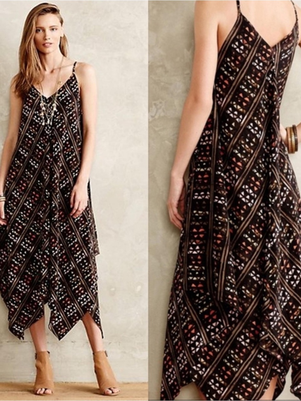 HD in Paris for Anthropologie Estrella dress - XS/S - 100% Silk
